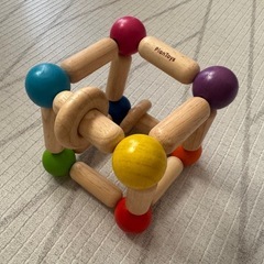 Plantoys プラントイ 四角のにぎにぎ square clutching toy 6ヶ月〜 赤ちゃん おもちゃの画像