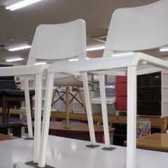 （☆1台限り☆家具お持帰り30％OFF!☆7/31（木）まで）IKEA　ダイニング5点セット　白　　　高く買取るゾウ八幡東店の画像