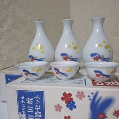 未使用美品！京都黄桜酒造オリジナル　有田焼酒器✖３セットの画像