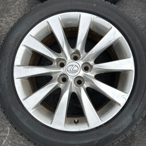 レクサス純正ホイール LEXUS ホイール 18インチ 溝あり