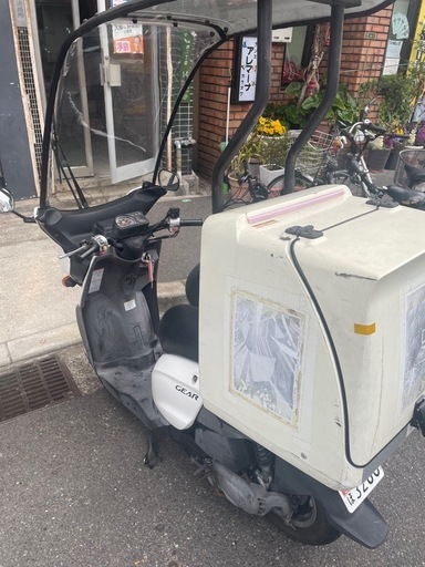 ヤマハ ギア 50cc 新品タイヤ 前後ブレーキ交換　オイル交換　ルーフ付き