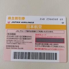 JAL株主優待券の画像