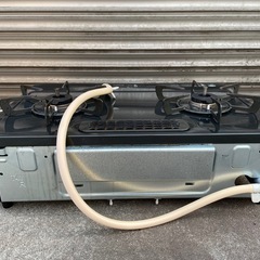 リンナイ ガスコンロ 2口グリル付 都市ガス12A 13A用 左強火力　の画像
