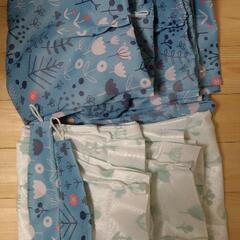 【内定済】腰高窓サイズのmini labo 遮光カーテン&レースカーテン4枚セットの画像