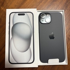 【新品未使用】Apple iPhone 15 黒（スペースグレー ）本体の画像