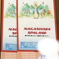 ナガシマパスポート　大人２枚格安でお譲りします