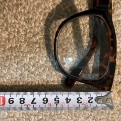 100円　伊達メガネ　ヒョウ柄の画像