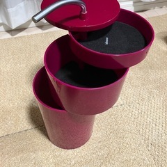 イデアコ　メイクボックス　ピンク　化粧品収納の画像