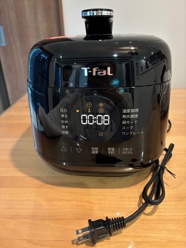 【新品・未使用品】T-fal ラクラクッカーミニ 電気圧力鍋　ブラック