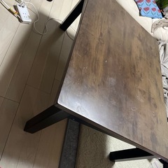 長期間は保管しません、反応無ければ廃棄。長方形テーブルこたつ の画像