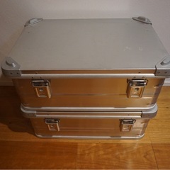 2台セット】DELATA/MT アルミコンテナ Mサイズ シルバー キャンプギア
