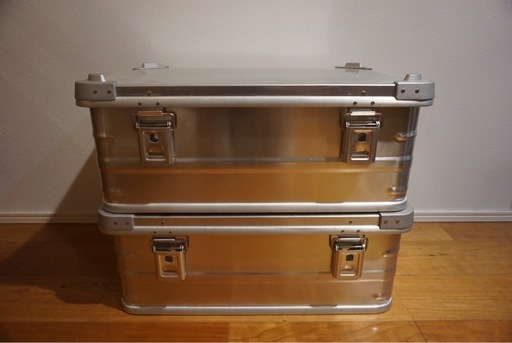 【2台セット】DELATA/MT アルミコンテナ　Mサイズ　シルバー　キャンプギア