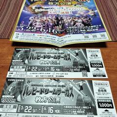 ハッピードリームサーカス枚方チケット2枚セット