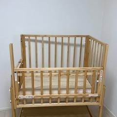 yamatoyaトール Wオープン ミニベビーベッドナチュラル