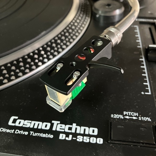 動作品 Cosmo Techno ターンテーブル DJ-3500 カートリッジ付き
