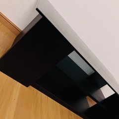 ※3/30（日）限定【美品】黒 ガラステーブルの画像