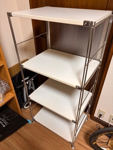 無印良品　ステンレスユニットシェルフ