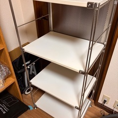 無印良品　ステンレスユニットシェルフ