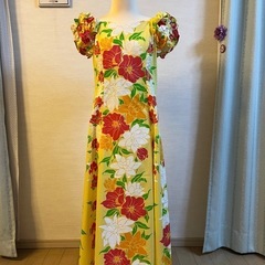 ハワイアンワンピース　アロハドレス　美品