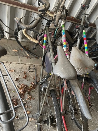 クロスバイク　グリーン