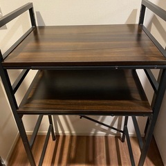 【美品】キッチンラック 伸縮可能 幅60-80cm  高さ110...