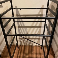 【美品】キッチンラック 伸縮可能 幅60-80cm  高さ110.5cm 奥行45cm　の画像