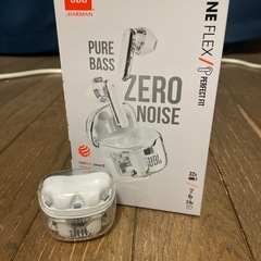 JBL Bluetooth5.2 ワイヤレスヘッドホン  スケルトンケース Flex ghost ほぼ新品 ！市内配達可！  
