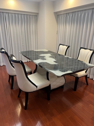 4月1日まで2,500円！！人工大理石ダイニングテーブルセット