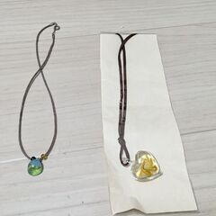 ネックレス　ガラス