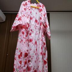 浴衣　花柄ピンク