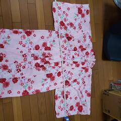 浴衣　花柄ピンクの画像