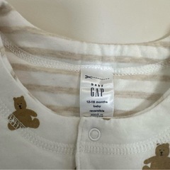 baby GAP ベビーベスト 12-18ヶ月 クマプリントの画像