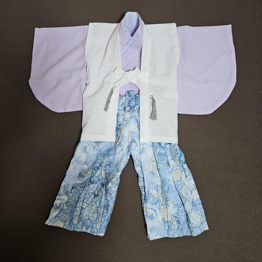 初節句 羽織付き子供袴 ハンドメイド