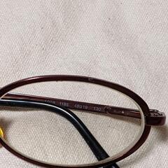 Giorgio Armani ワインレッド オーバルメガネ(度入り)ジョルジョアルマーニの画像