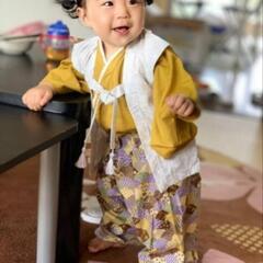 羽織付き子供袴 ハンドメイド ③の画像