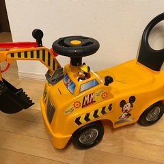 ミッキーマウス　ショベルカー　乗用玩具