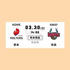 熊本ヴォルターズ 自由席 5枚