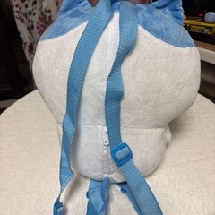 未使用タグ付きハチワレぬいぐるみリュックの画像