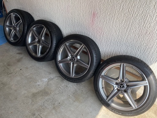 メルセデスベンツ　Cクラス　S205 純正AMGタイヤホイール4本セット　ブリヂストンポテンザS001 溝たっぷり　春の準備に