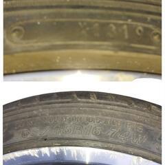 16㌅アルミホイール(BADX AMD M-103)と16㌅サマータイヤ(GOODYEAR EAGLE LS EXE)の2本セットの画像
