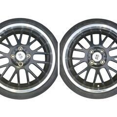 16㌅アルミホイール(BADX AMD M-103)と16㌅サマータイヤ(GOODYEAR EAGLE LS EXE)の2本セットの画像