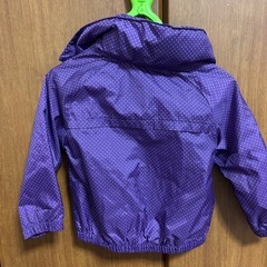 【美品】baby GAP ジャンパー　紫ドット　90センチの画像