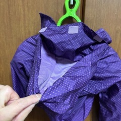 【美品】baby GAP ジャンパー　紫ドット　90センチの画像