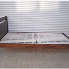 グランツ　シングルすのこベッド（ニトリ/マットレス付）GF-1615　アビー2 CR　ヴィンテージ風　シンプル　フラットタイプ　きれい　Granzの画像