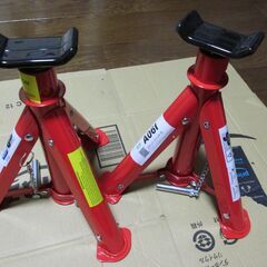 ★未使用・折りたたみジャッキスタンド 2t 2基セット 傷防止ラバー付き 3段階調節可能 リジッドラック ウマ 2トンの画像