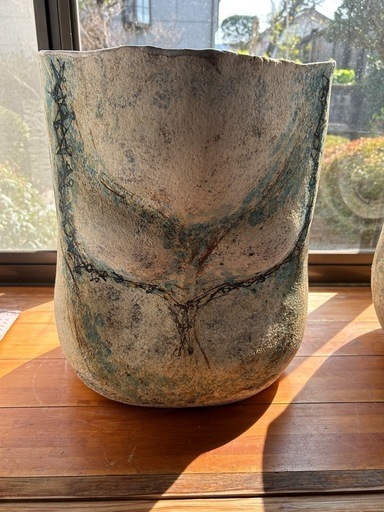 薩摩焼大きなつぼ陶芸家作品