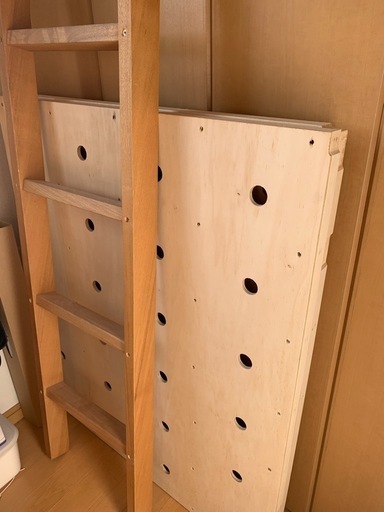 無印良品　タモ材　2段ベッド　