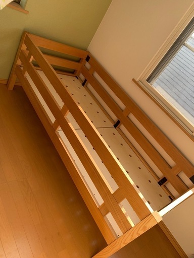 無印良品　タモ材　2段ベッド　