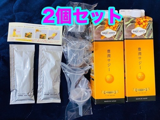 人気！豊潤 サジー1000ml ２個 鉄分不足 貧血 新品未開封   アレンジスティック 50g 2個   サンプルメイク落とし
