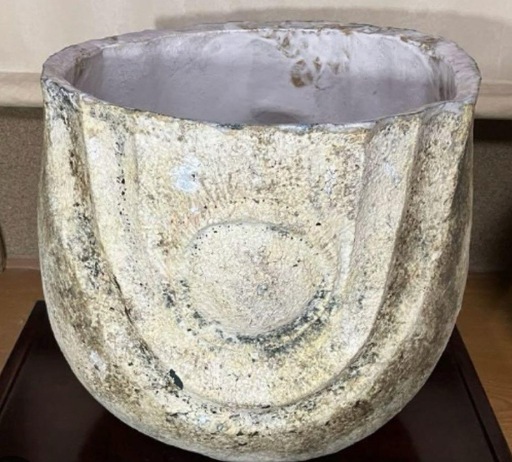 薩摩焼の大きなつぼ　壷　陶芸家作品　忠雲窯